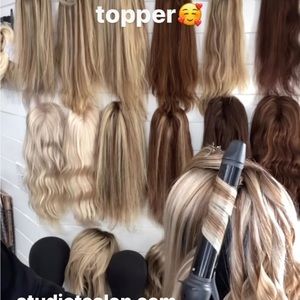 Real human hair topper